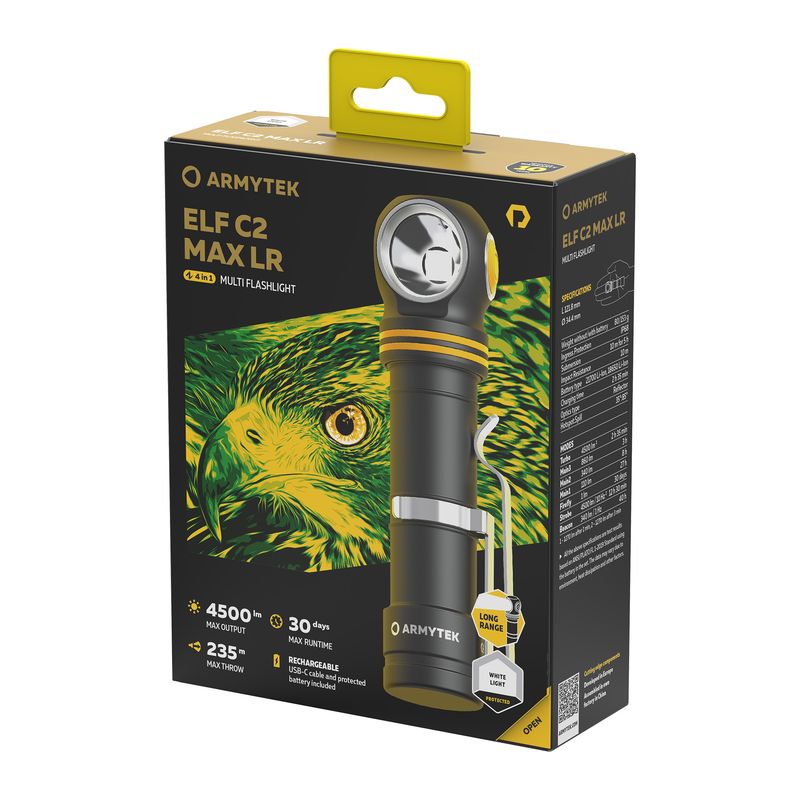 Armytek Elf C2 Max LR USB-C - White