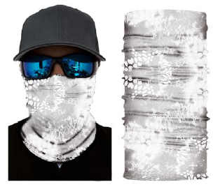Face Cover White Snake Skin