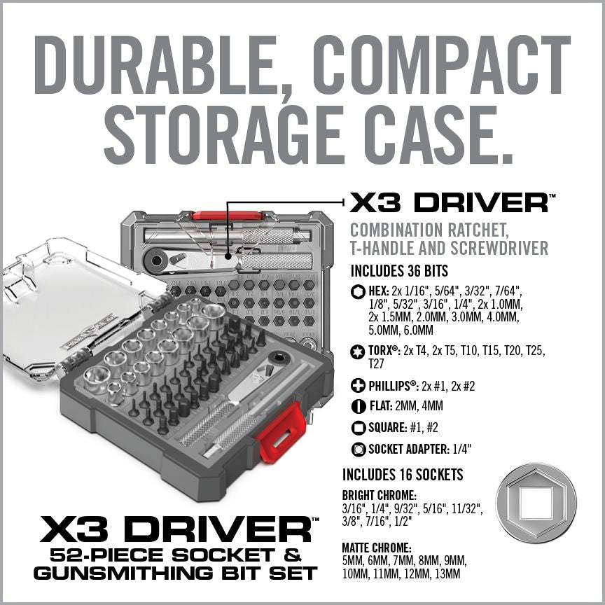 X3 Driver 52-Piece