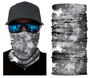 Face Cover Grey Snake Skin